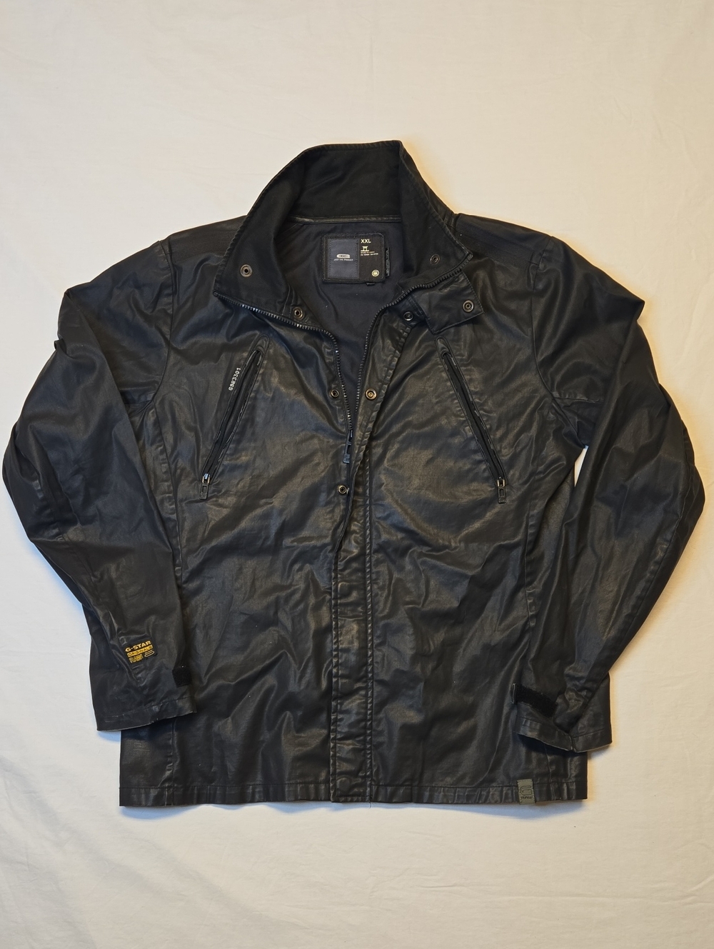 G-Star Raw Black Sniper Shirt Long Sleeve Full Zip Jacket